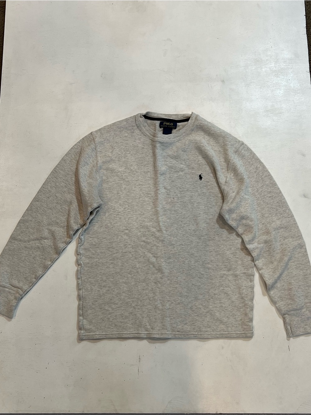 Polo by Ralph Lauren Light Gray Crewneck Sweatshirt